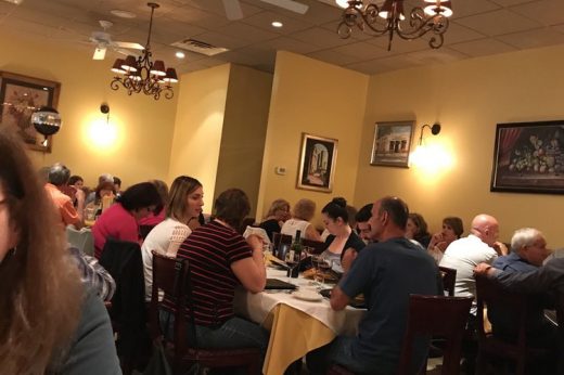 Russillo dining room crowd
